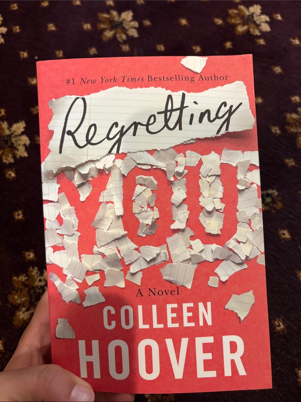 Barnes & Noble Red & White "Regretting You" by Colleen Hoover